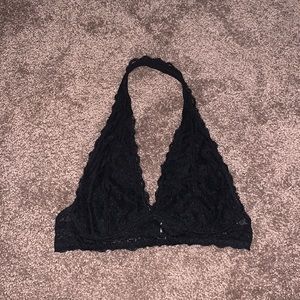Black lace bralette